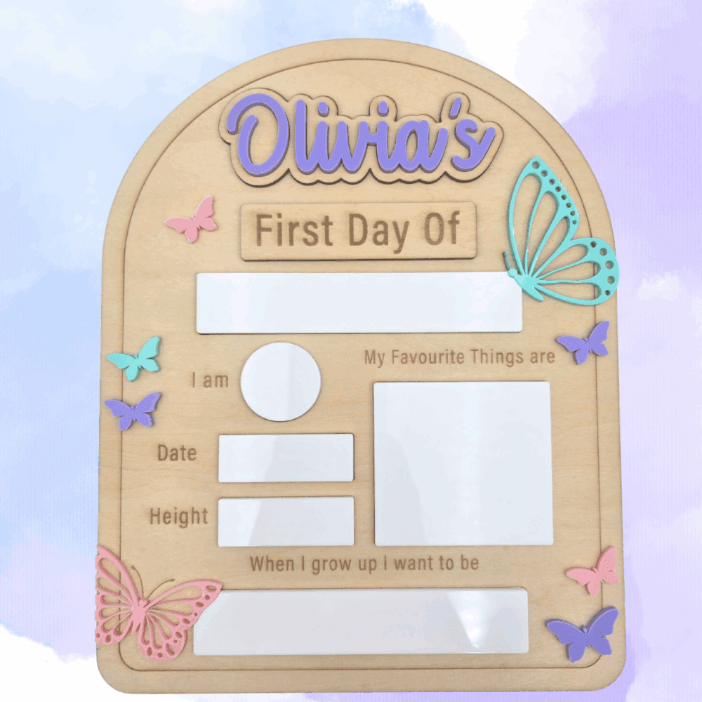 Butterfly First & Last Day Board