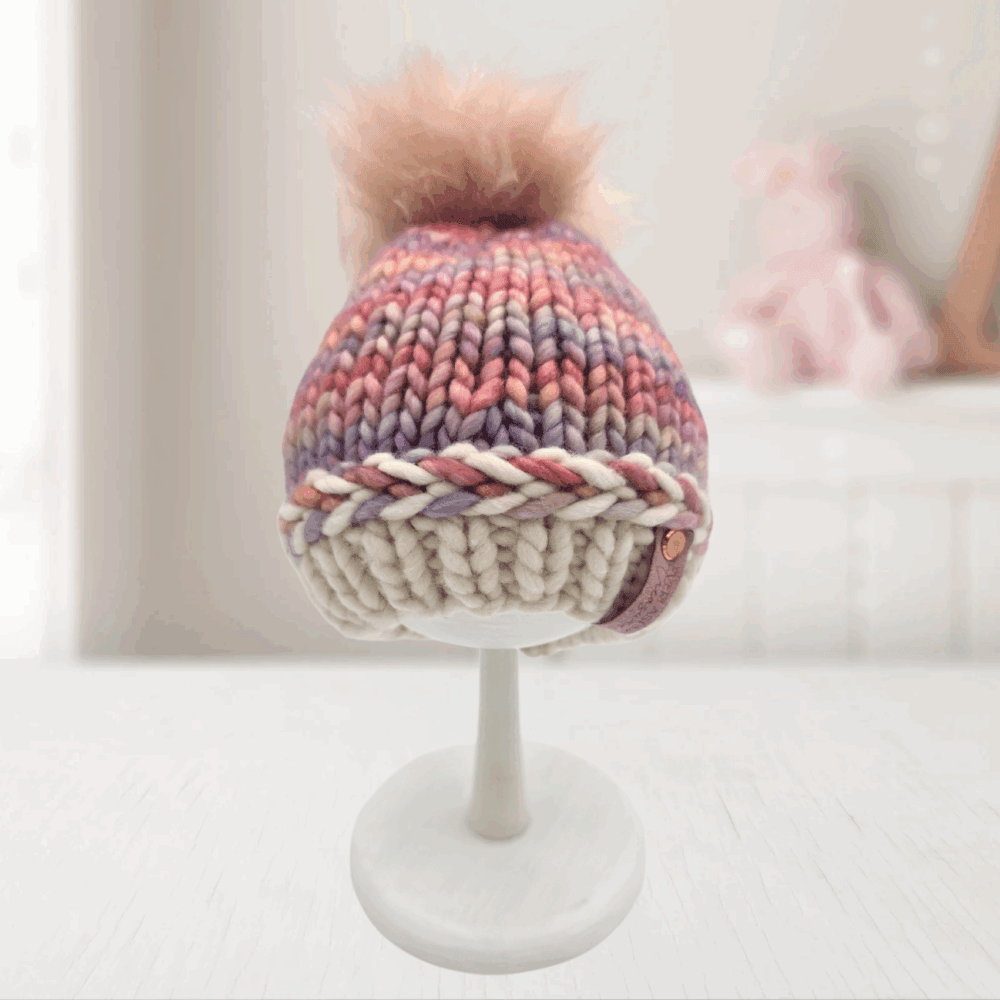 Tidal Crest Beanie – Pink