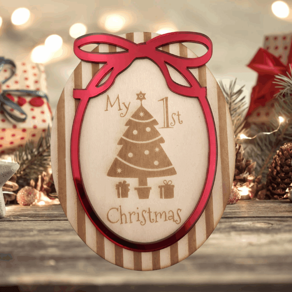 My First Christmas Milestone Plaque