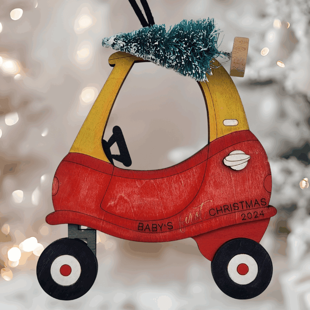 Cozy Coupe Baby’s First Christmas Ornament