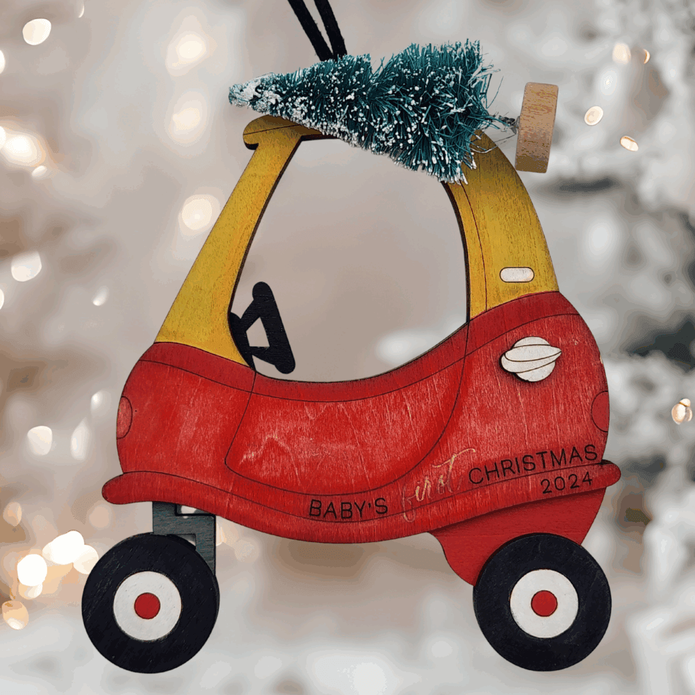 Cozy Coupe Baby’s First Christmas Ornament