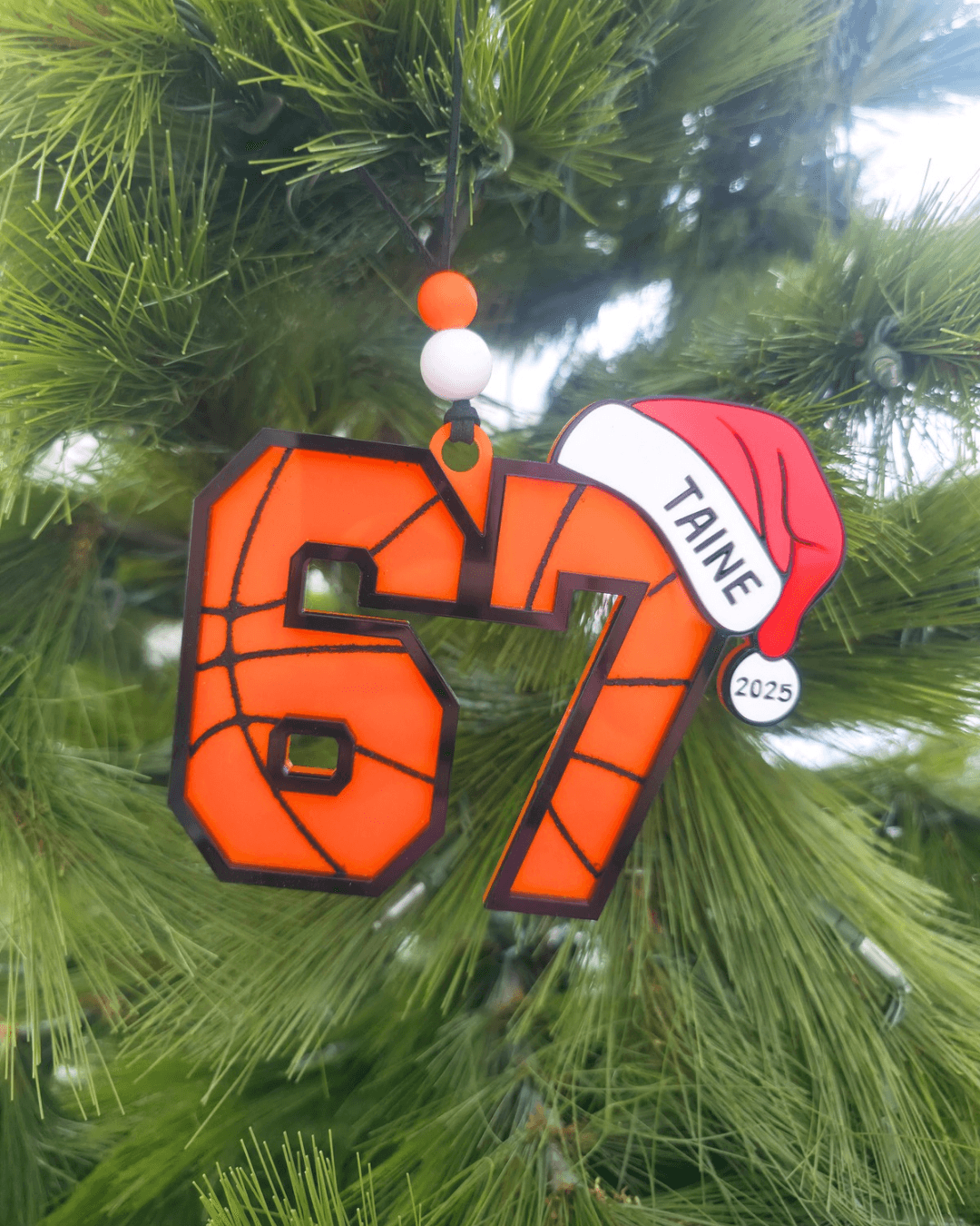 Six Seven Basket Ball Ornament