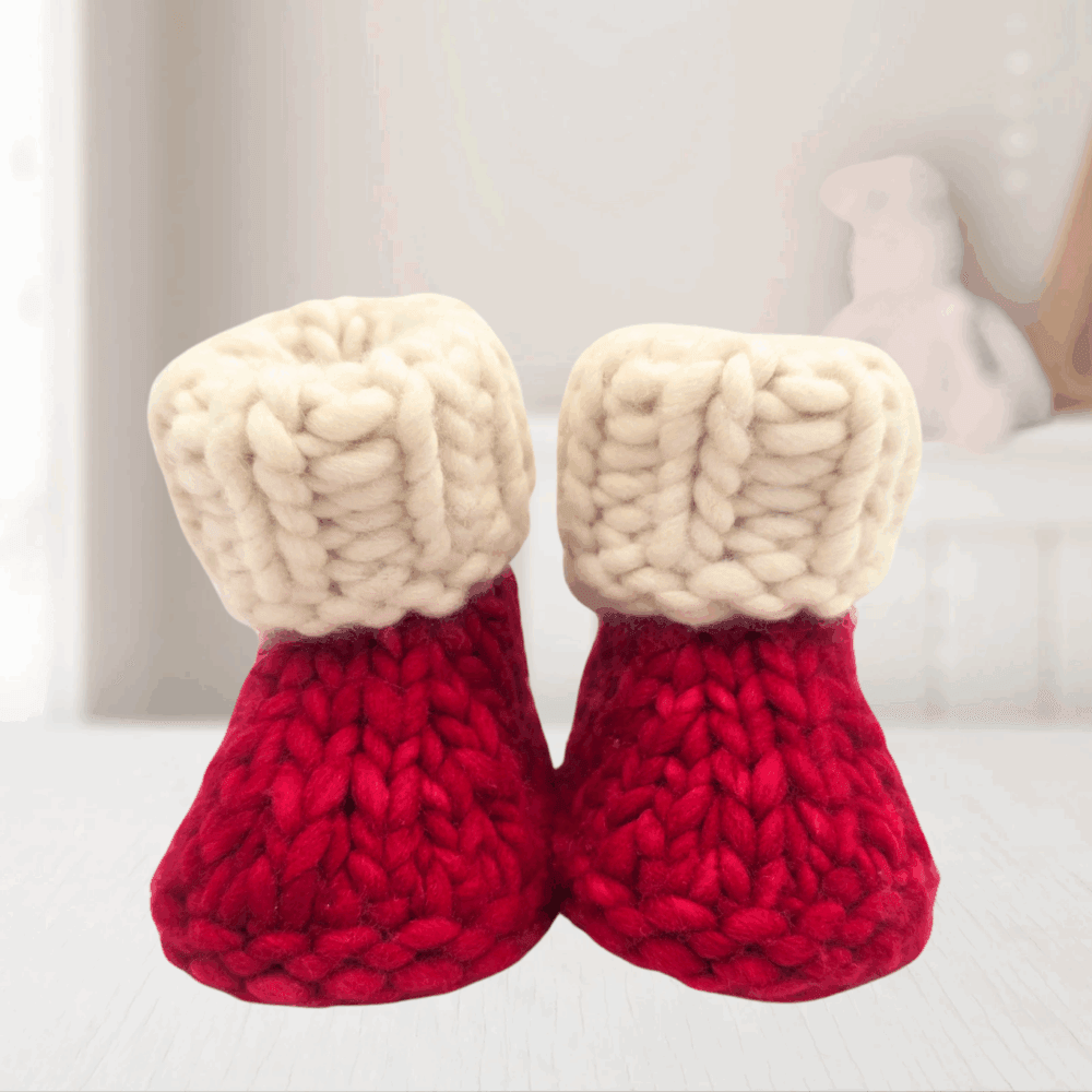 Meraki Booties – Christmas Red