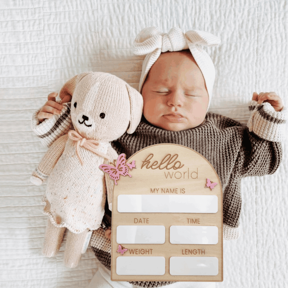 Butterfly Announcement Plaque