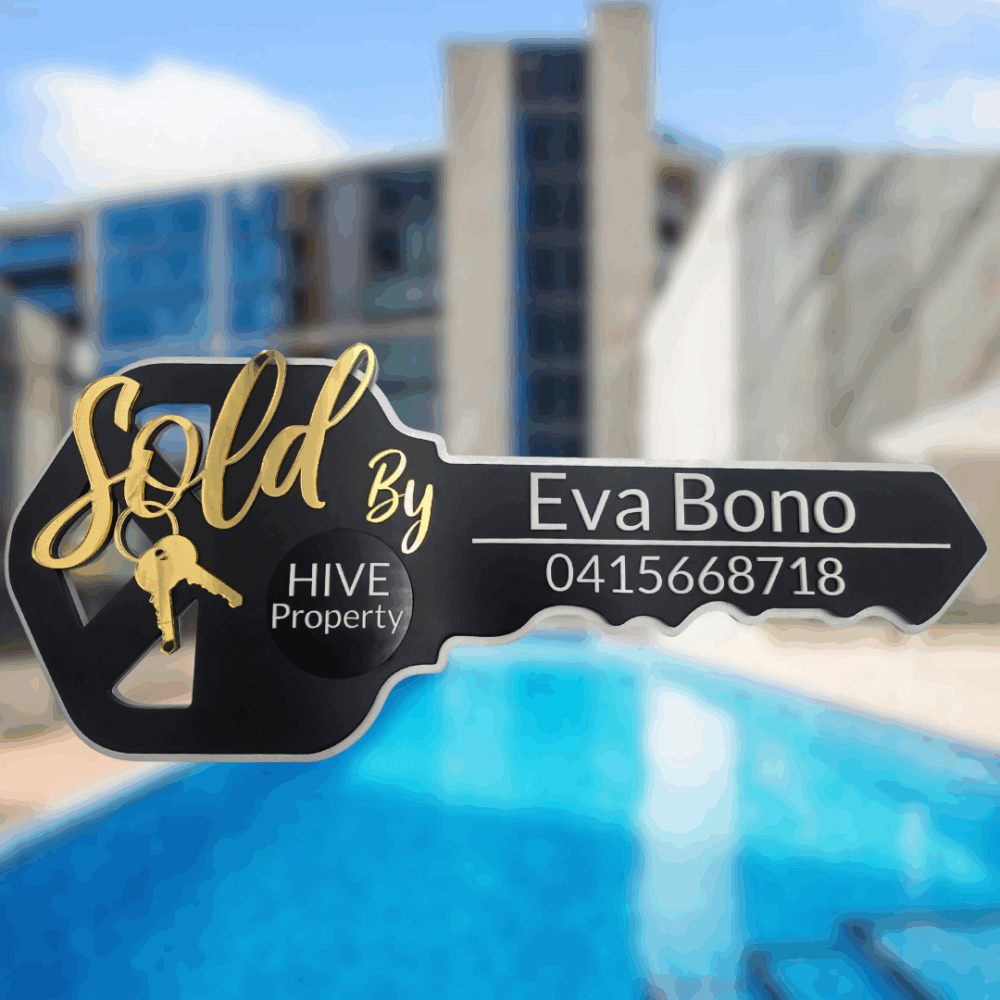Custom Sold Key Plaque
