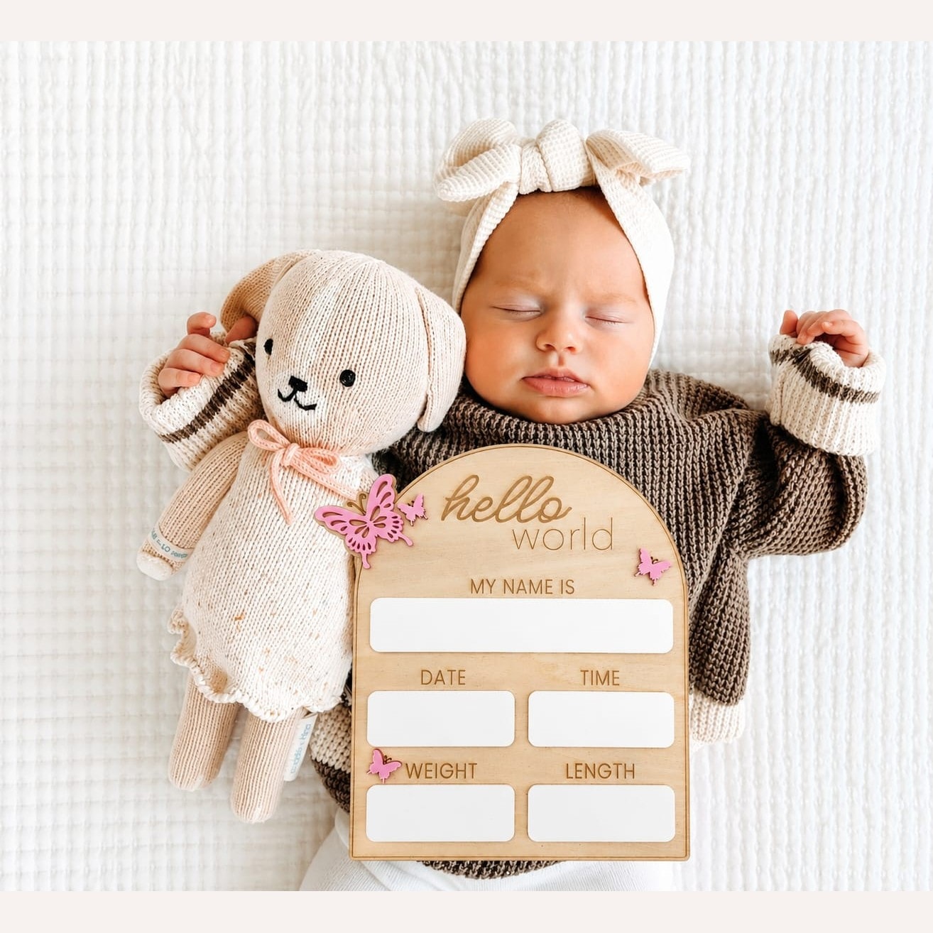 Butterfly Announcement Plaque