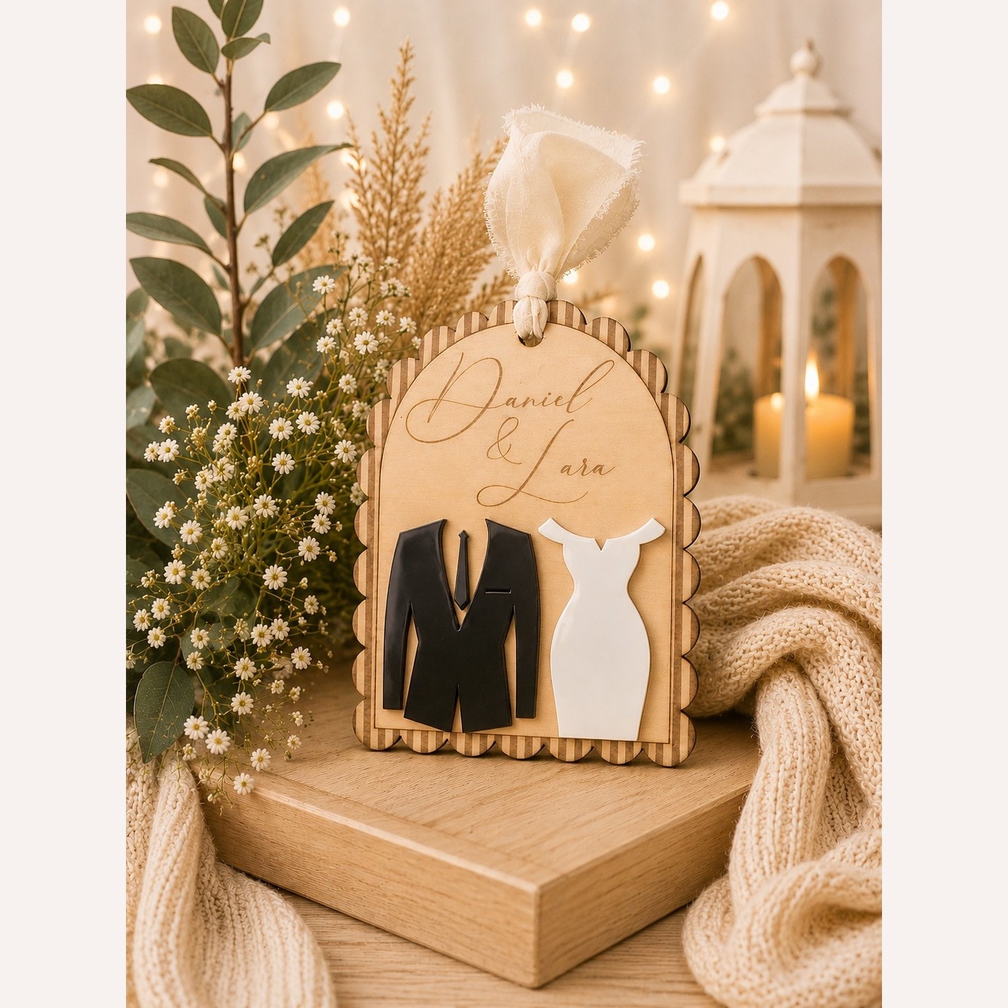 Personalised Name Wedding Ornament