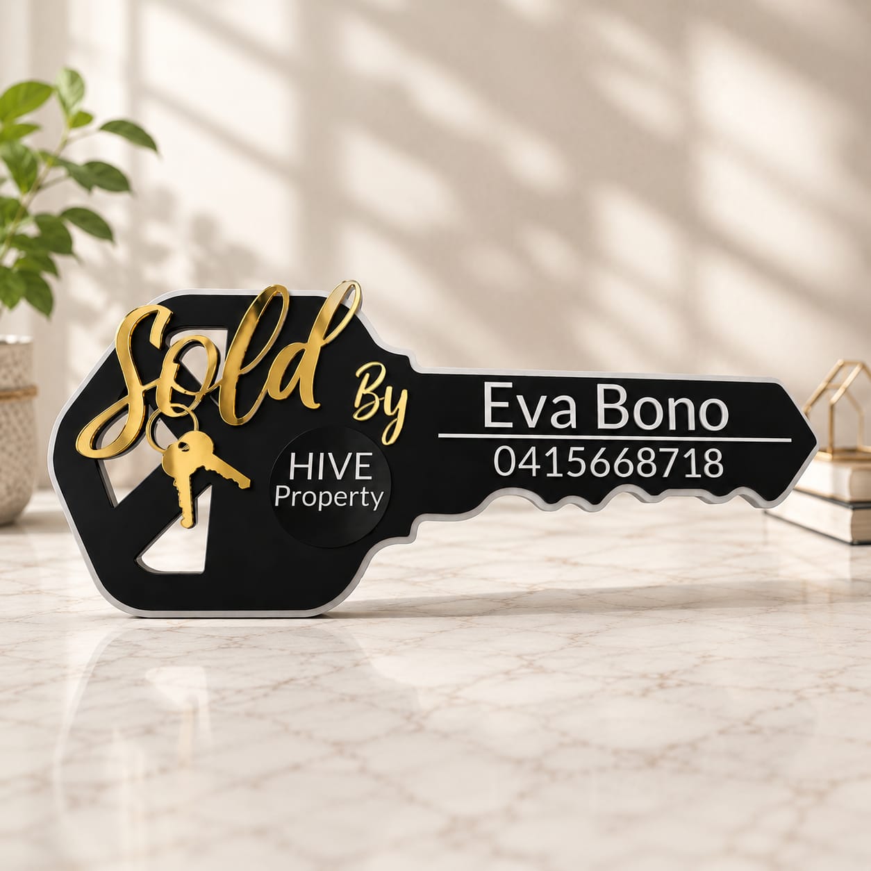 Custom Sold Key Plaque