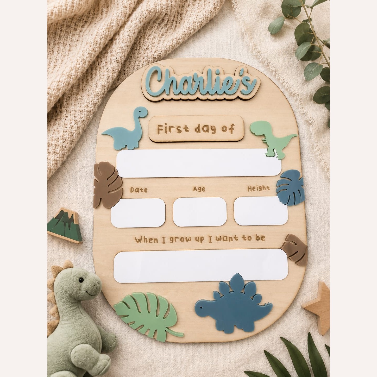 Dinosaur First & Last Day Board
