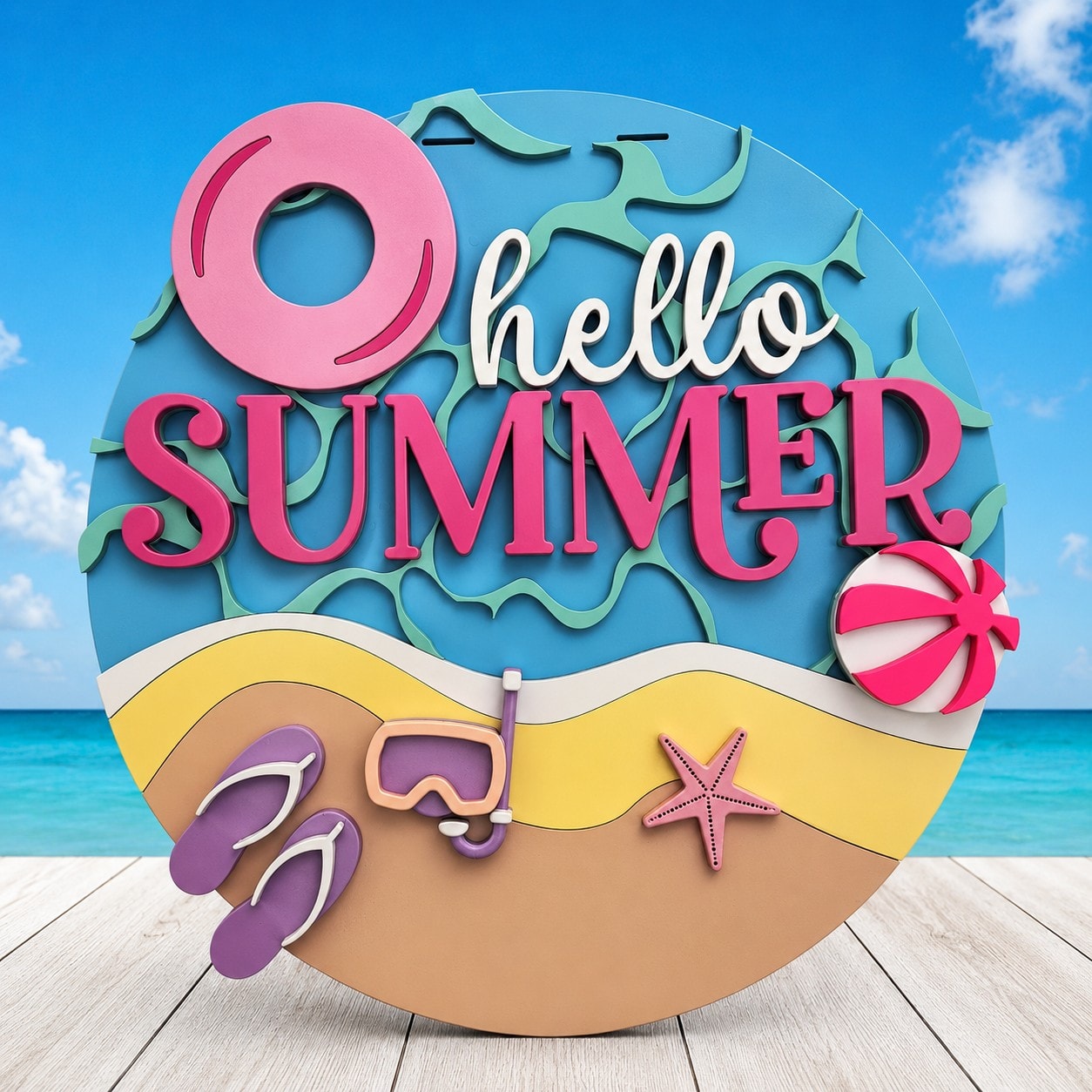 Hello Summer Door Hanger