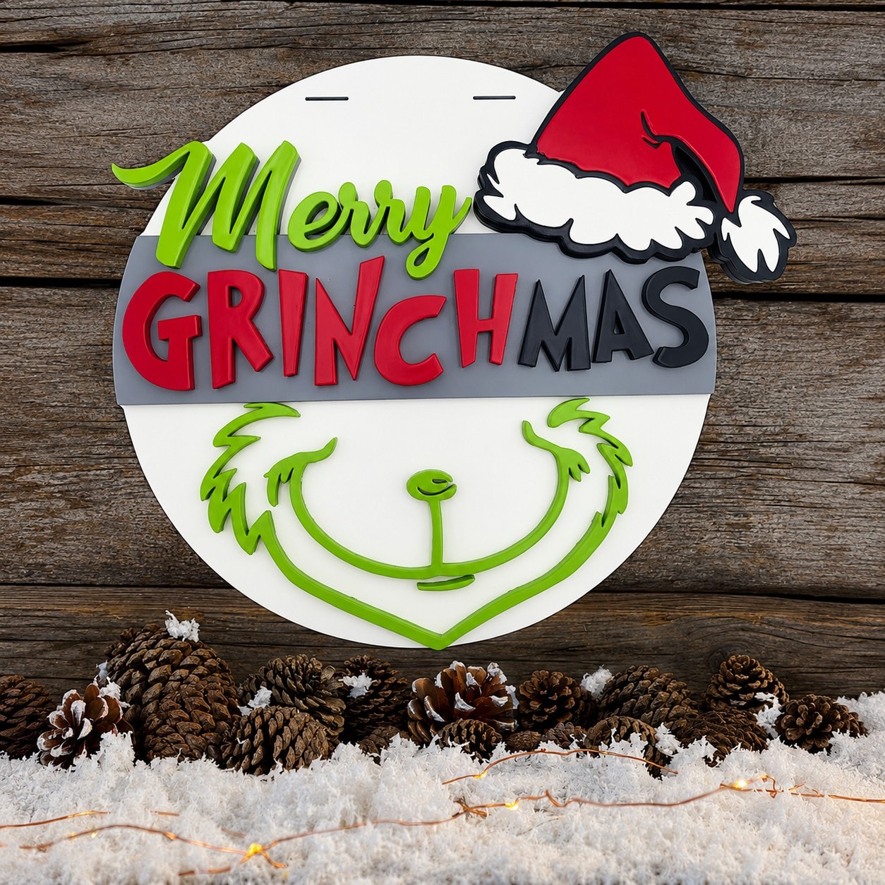 Merry Grinchmas Door Hanger