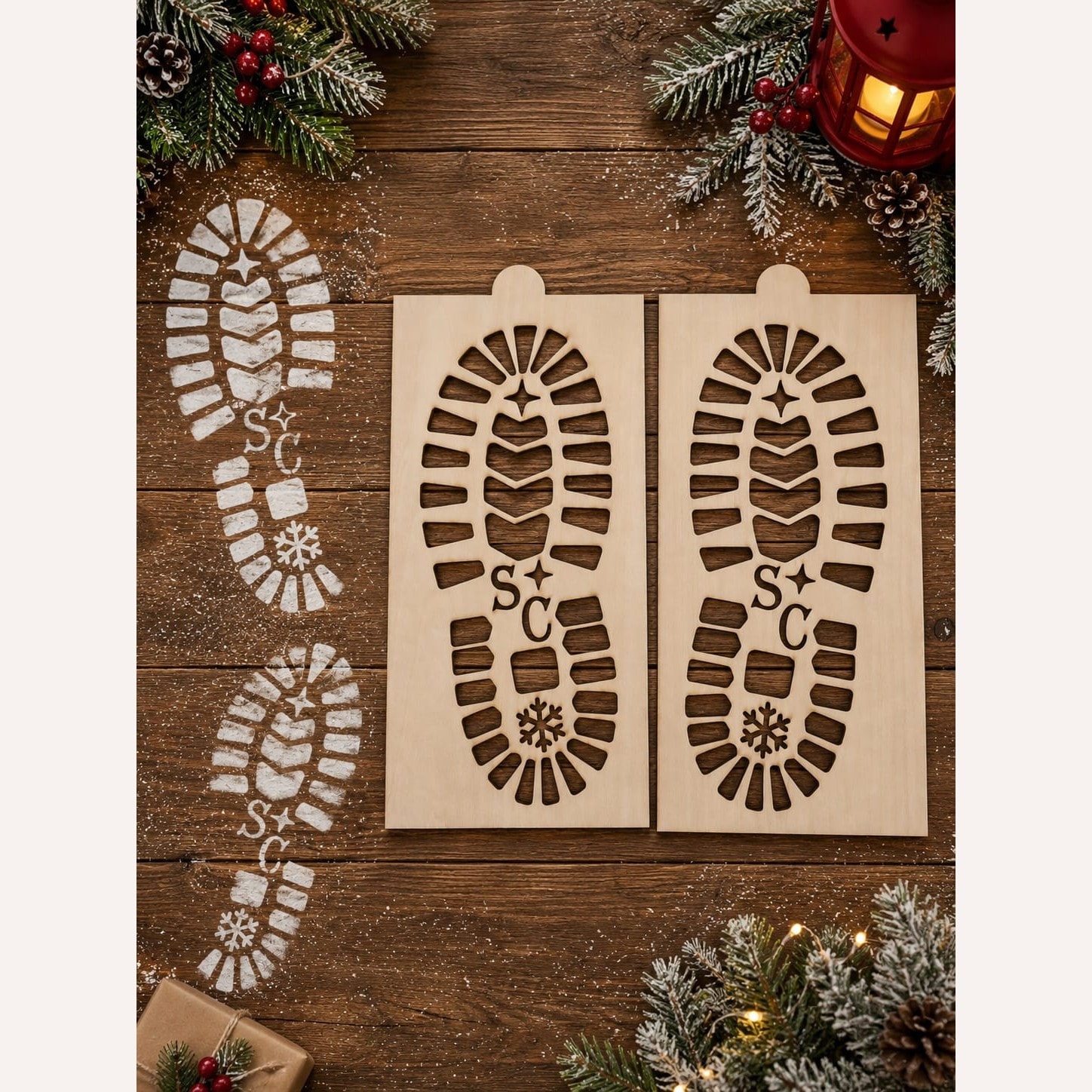 Santa Boot's Stencil